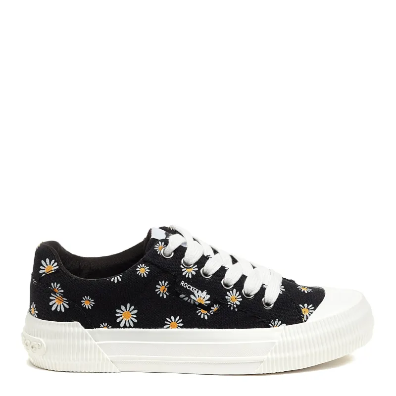 Cheery Daisy Print Black Sneaker sold by Rocket Dog
