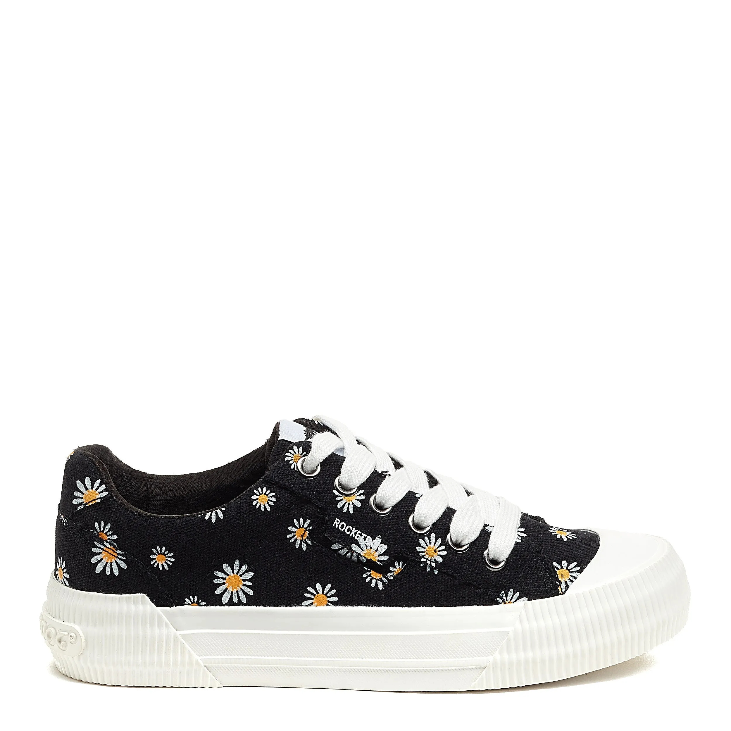 Cheery Daisy Print Black Sneaker sold by Rocket Dog