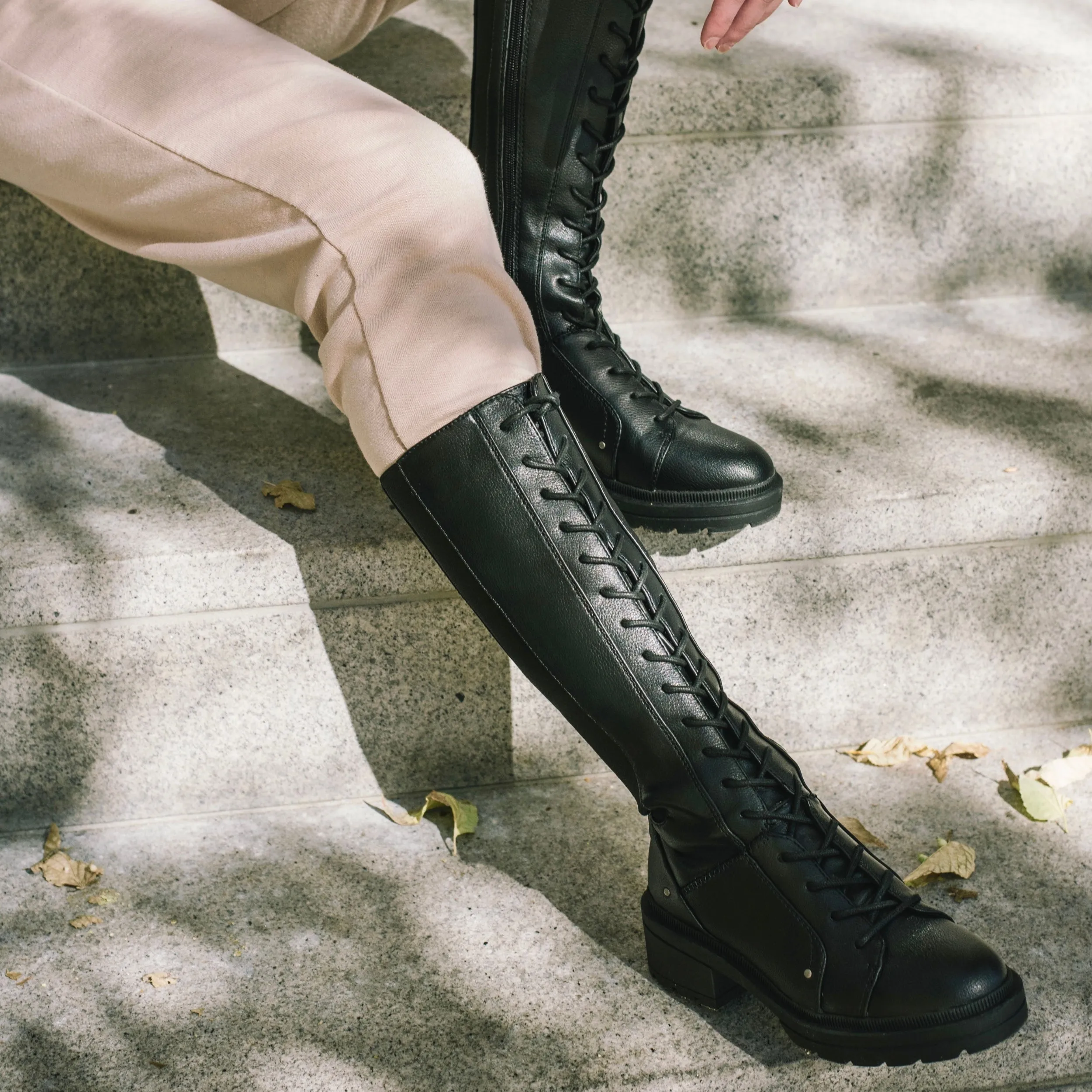 Issa Black Lace Up Tall Boot sold by Rocket Dog product image thumbnail 2