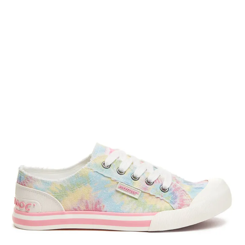 Jazzin Rainbow Tie Dye Sneaker sold by Rocket Dog