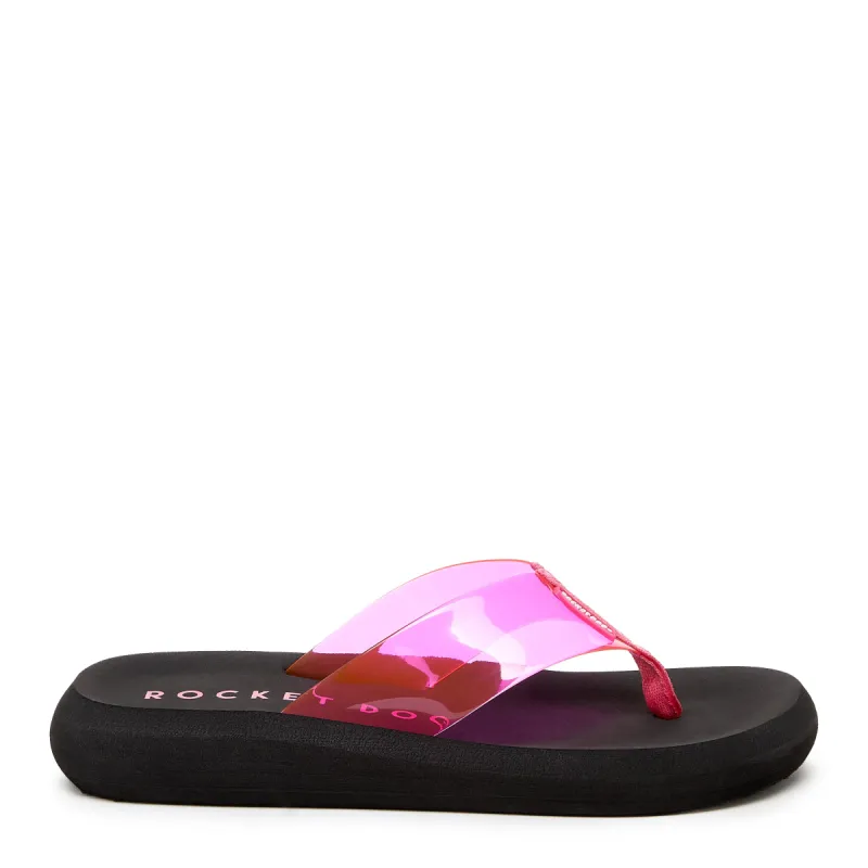 Sunset Pink Clear Flip Flop sold by Rocket Dog
