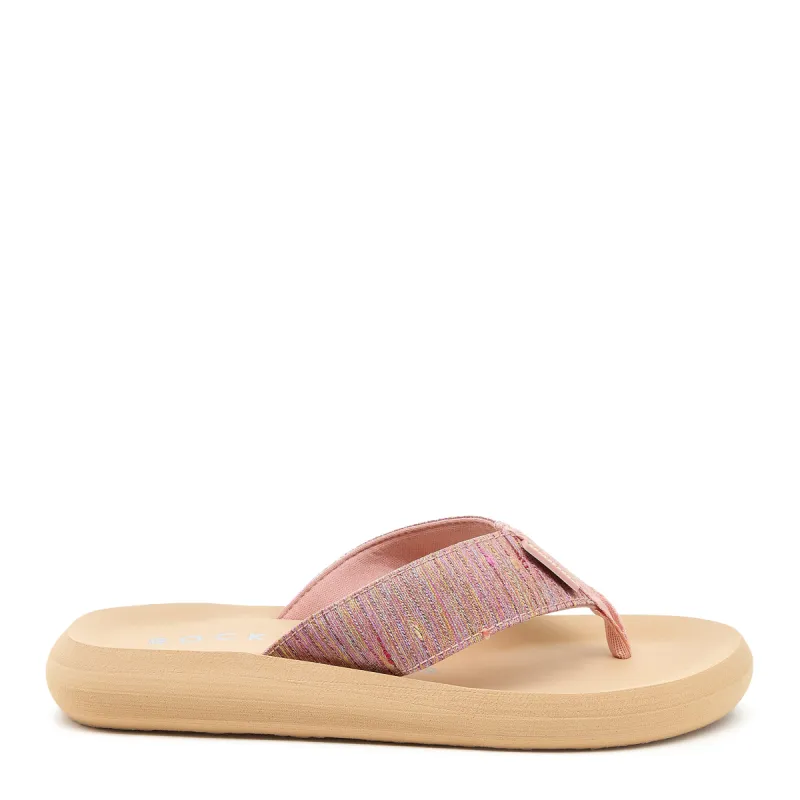 Spotlight Pink Perry Stripe Flip Flop sold by Rocket Dog