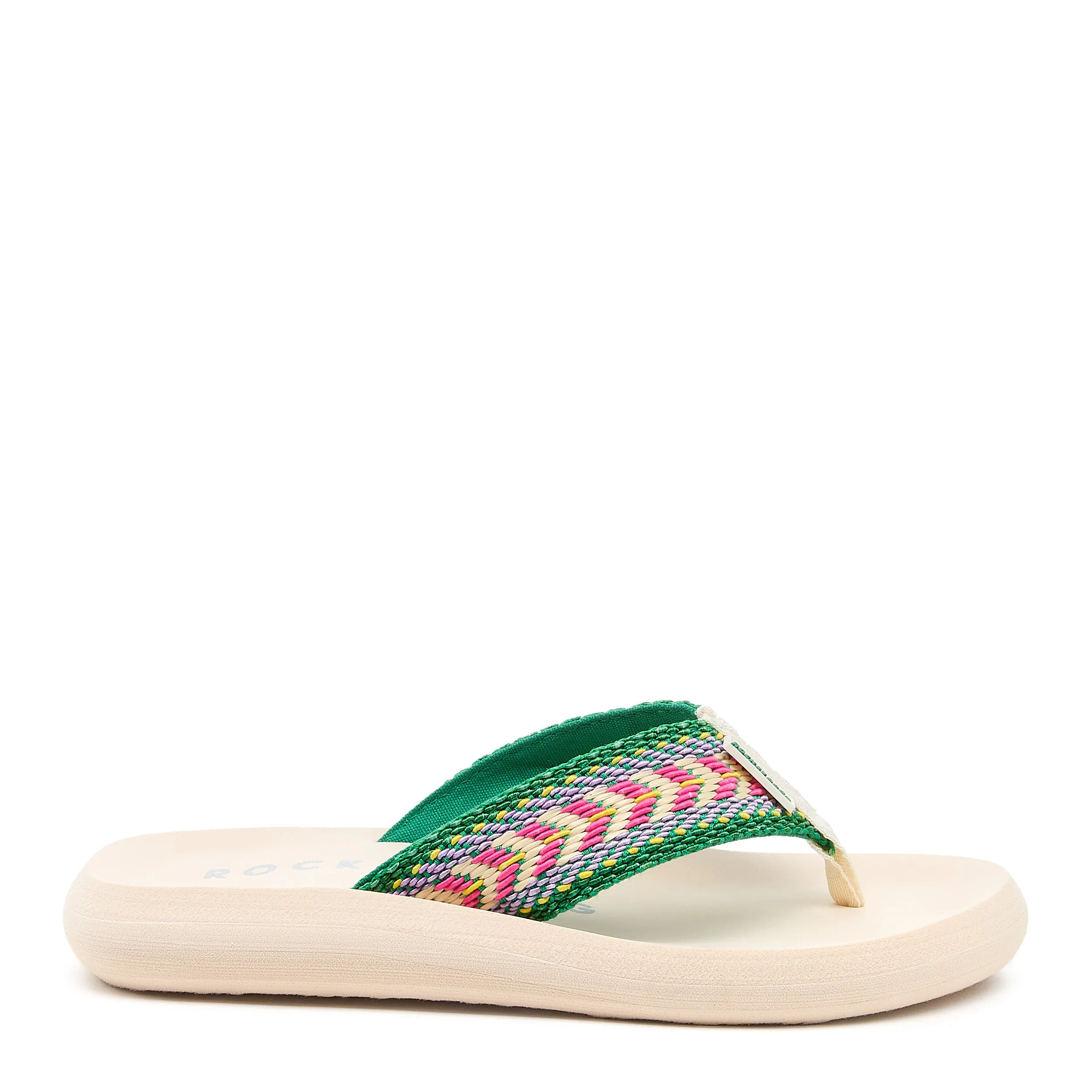 Spotlight Green Multi Flip Flop sold by Rocket Dog