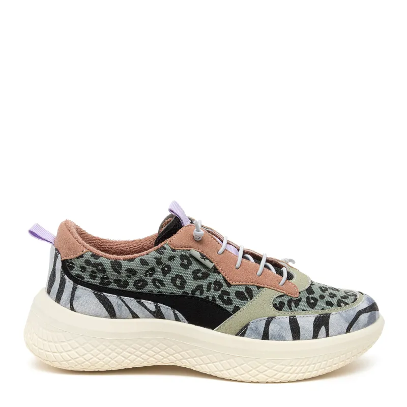 Gravel Black Leopard Multi Color Sneaker sold by Rocket Dog