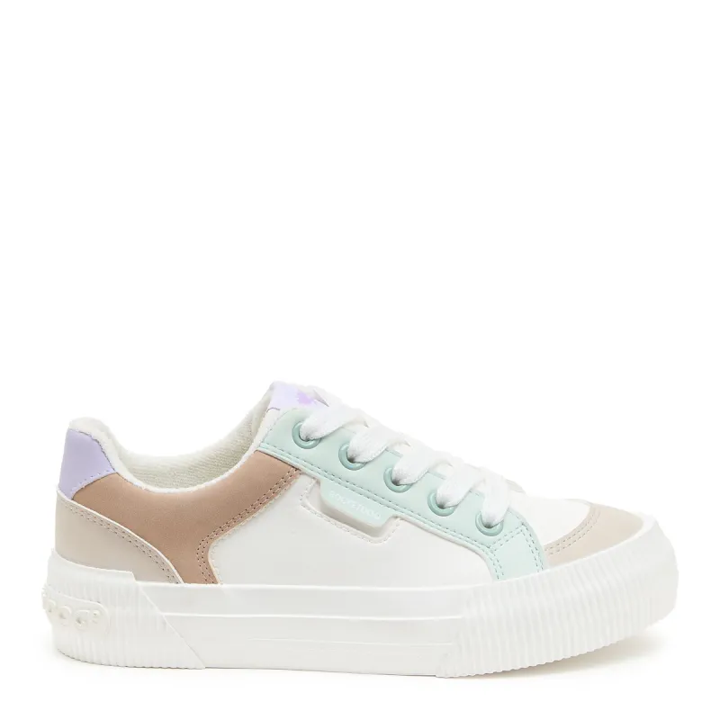 Cheery White Combo Color Block Sneaker sold by Rocket Dog