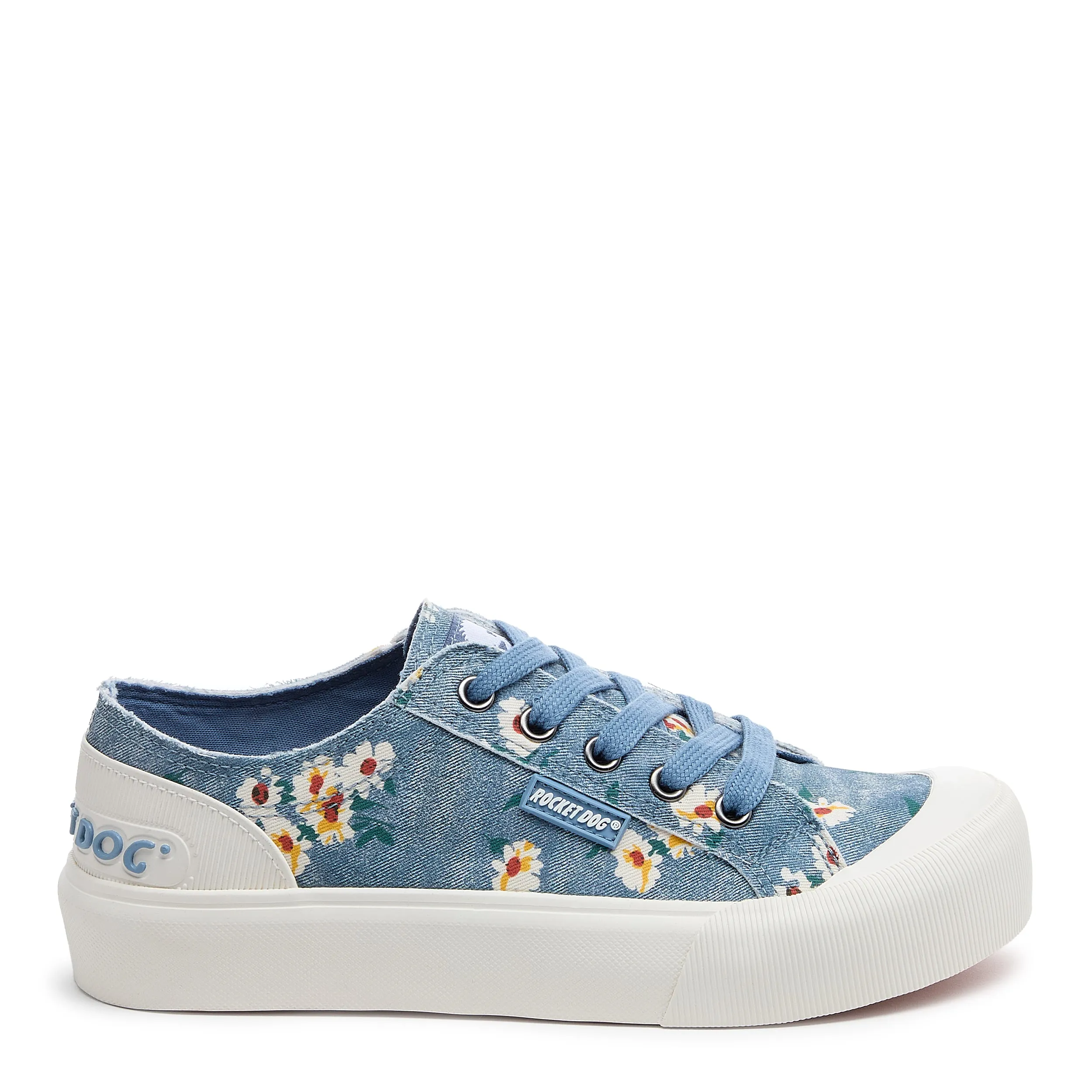 Jazzin Plus Blue Floral Sneaker sold by Rocket Dog