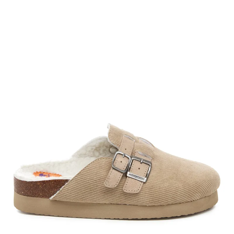 Abel Taupe Corduroy Mule sold by Rocket Dog