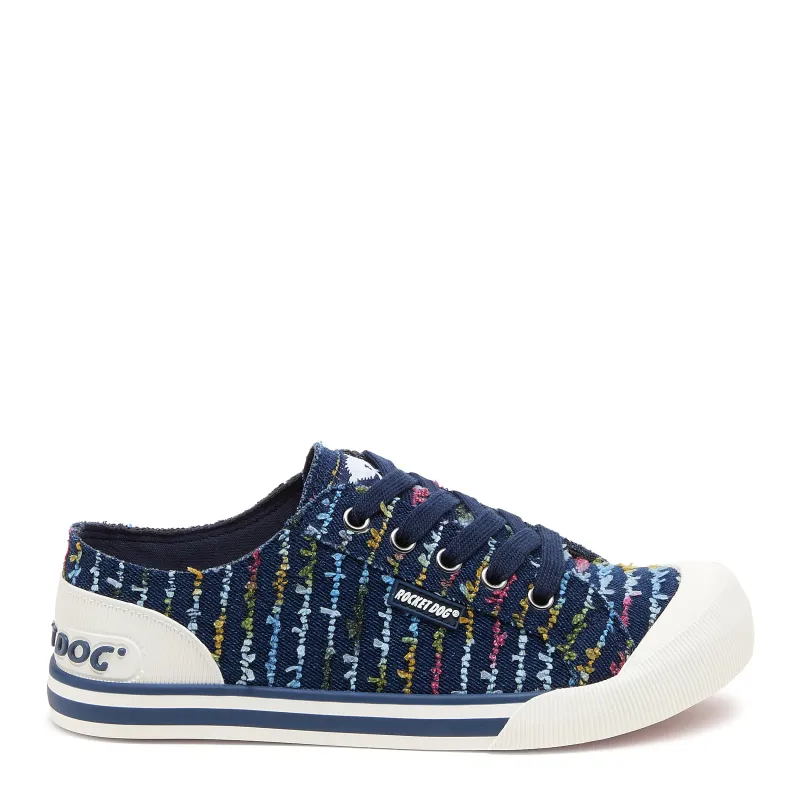 Jazzin Blue Radio Stripe Sneaker sold by Rocket Dog