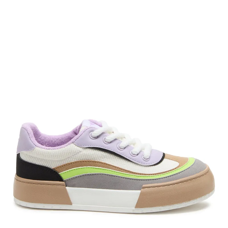 Carson Lavender Color Block Sneaker made by Rocket Dog