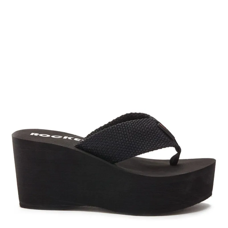 Crush Black Webbing Flip Flop sold by Rocket Dog