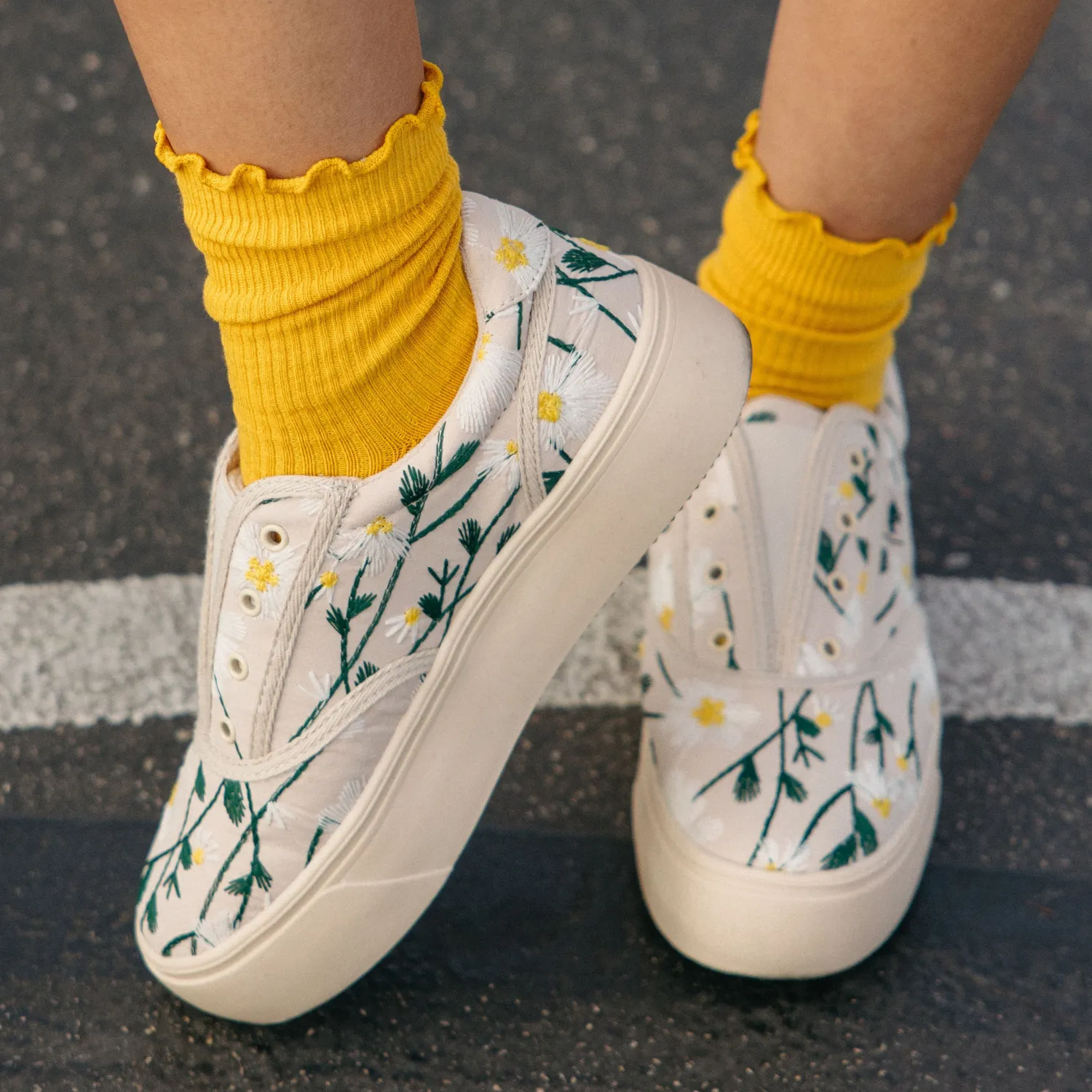 Fresh Embroidered Platform Slip On Sneaker sold by Rocket Dog product image thumbnail 2