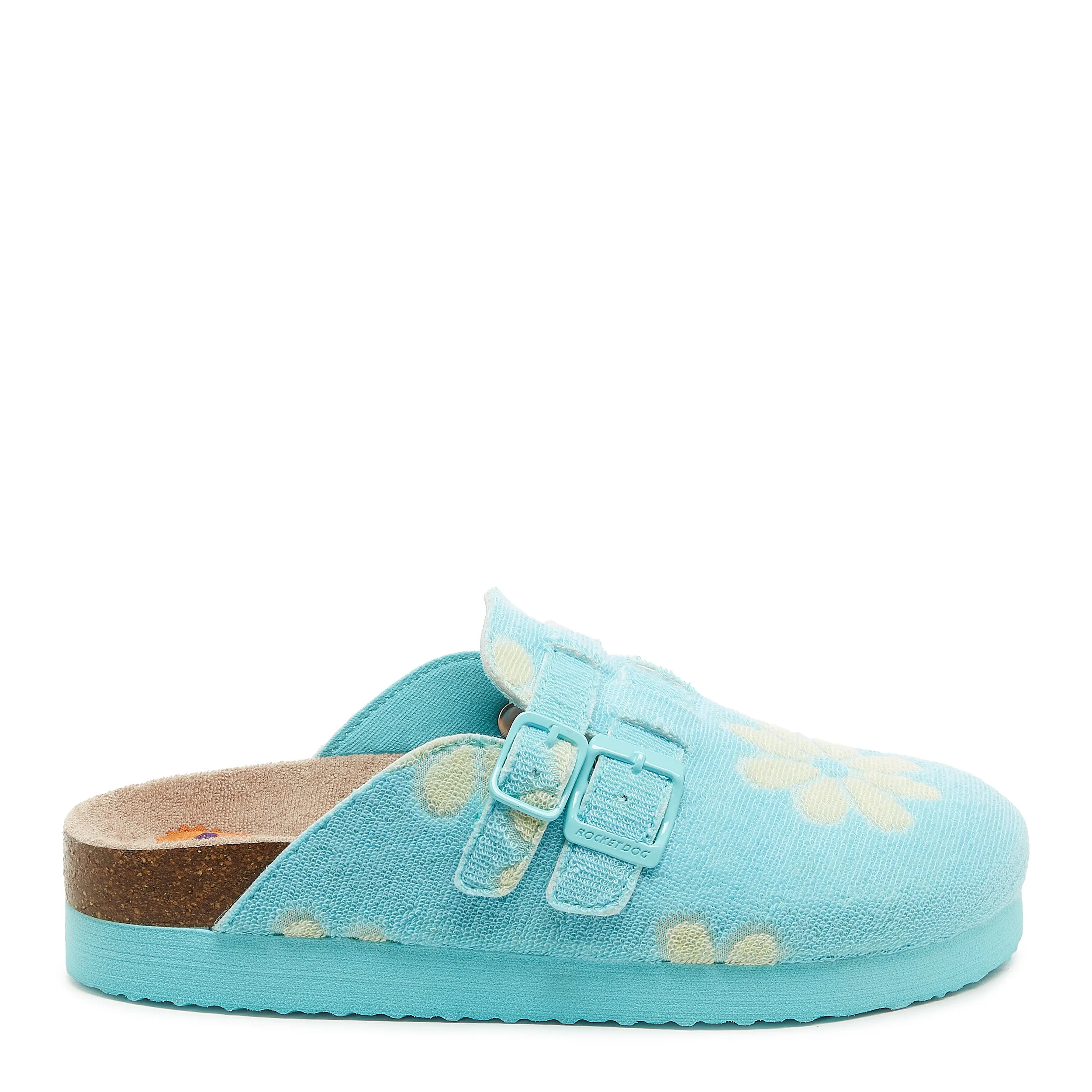 Abel Plus Blue Floral Mule sold by Rocket Dog