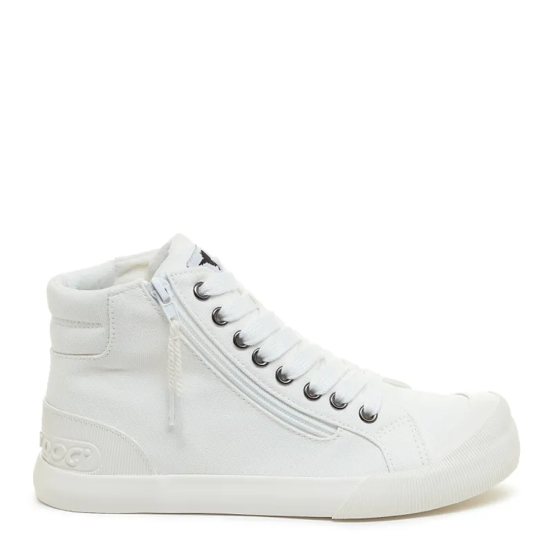 Jazzin All White High Top Sneaker sold by Rocket Dog