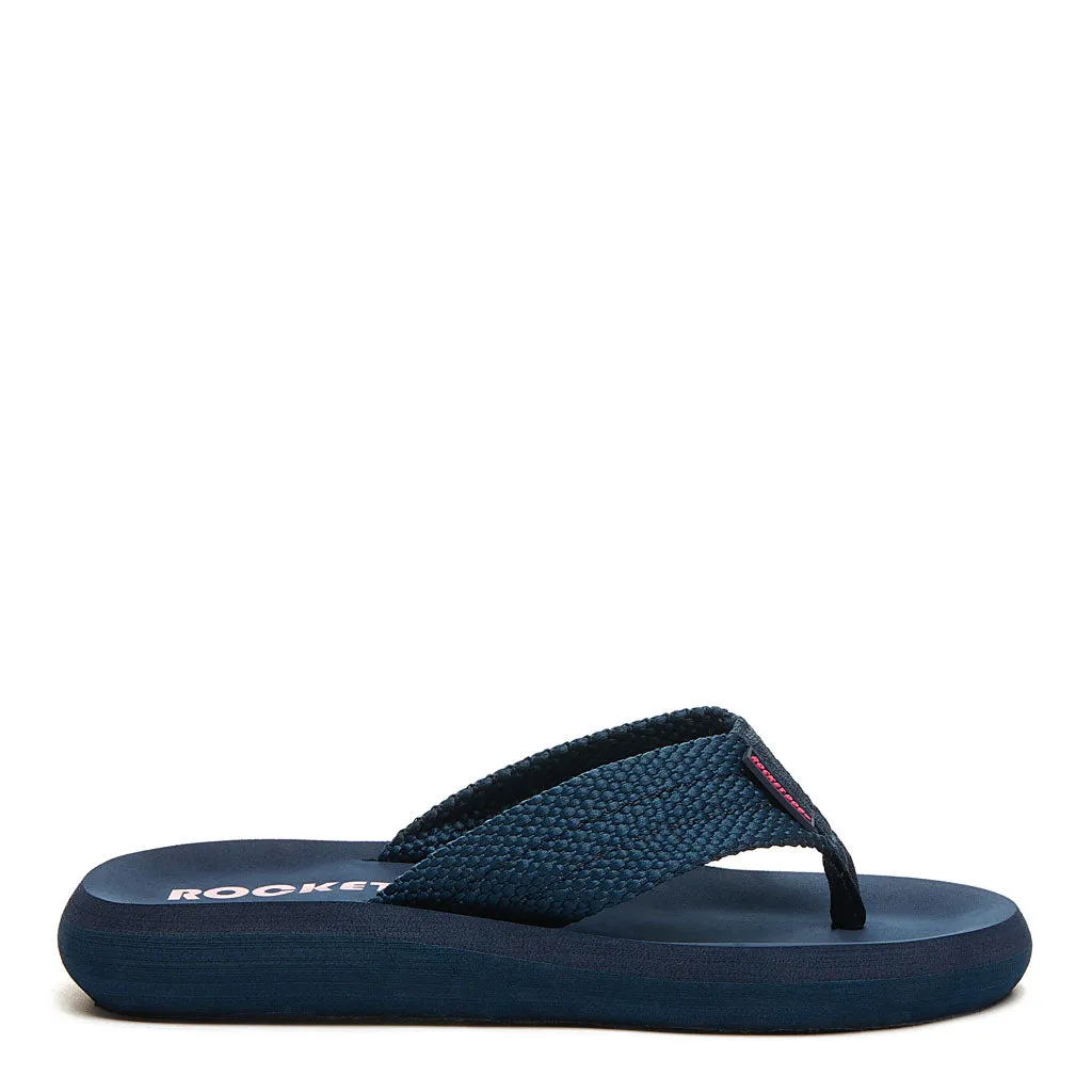 Sunset Navy Webbing Flip Flop sold by Rocket Dog