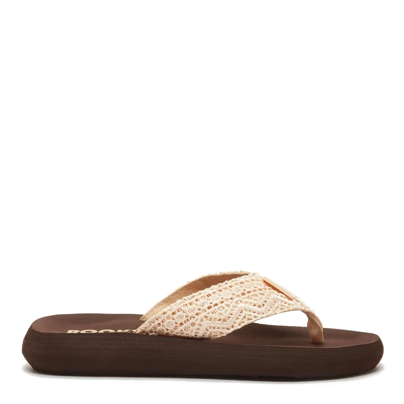Sunset Natural Crochet Flip Flop sold by Rocket Dog