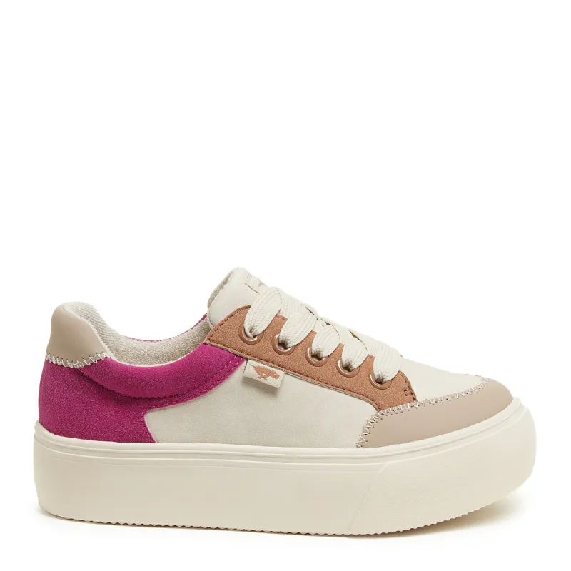 Flame Cream Color Block Platform Sneaker sold by Rocket Dog