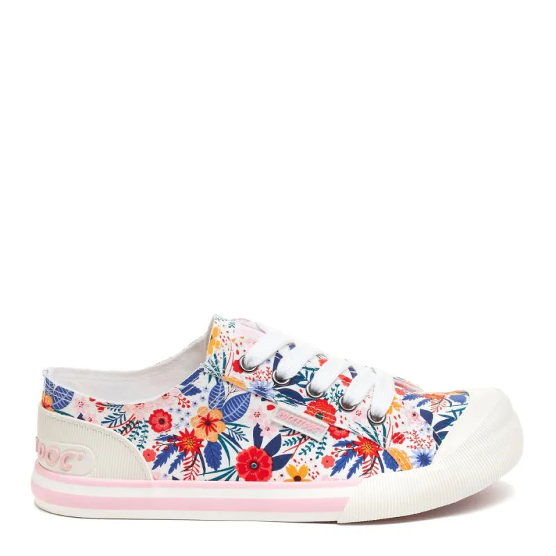 Jazzin Bright Floral White Sneaker sold by Rocket Dog