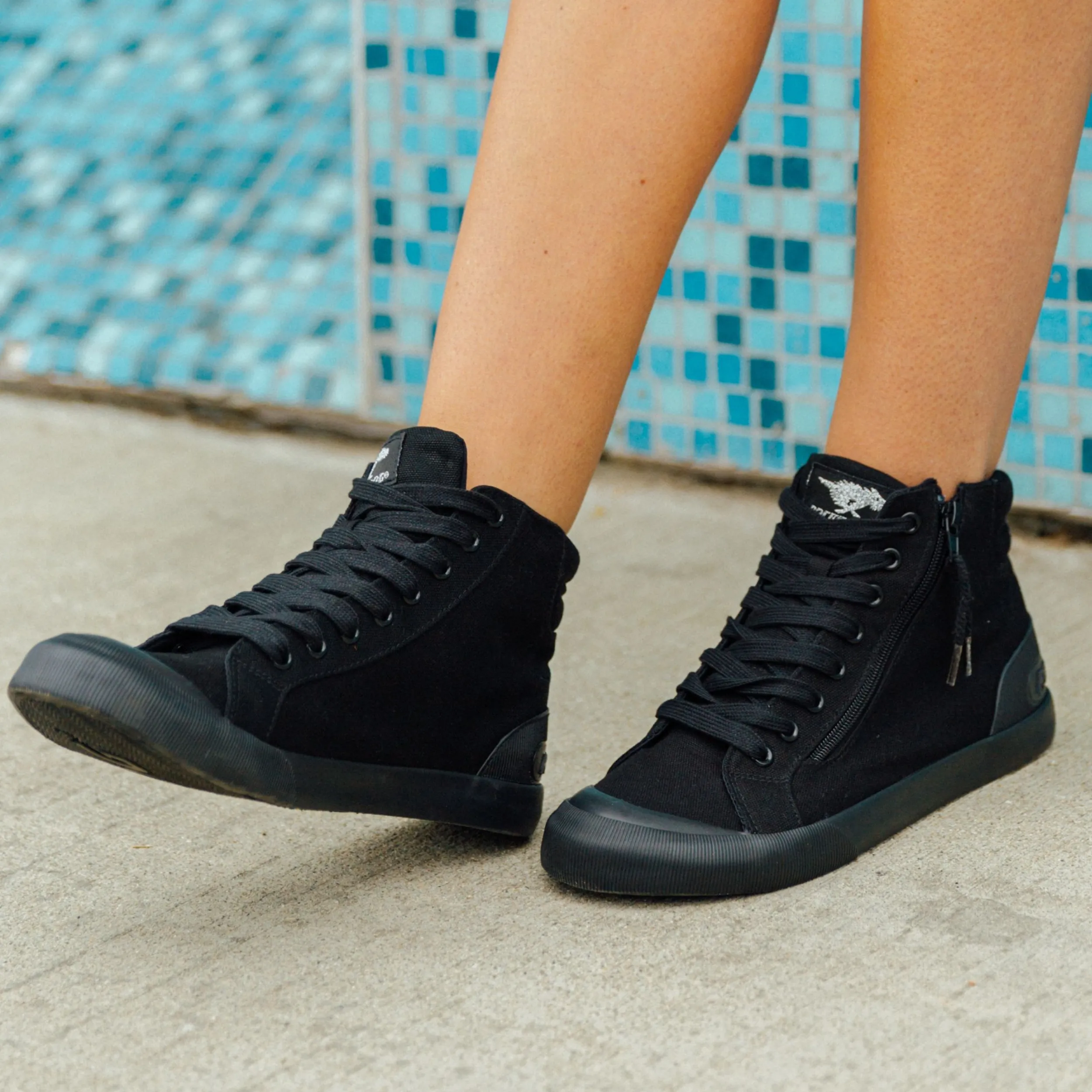Jazzin All Black High Top Sneaker sold by Rocket Dog product image thumbnail 2