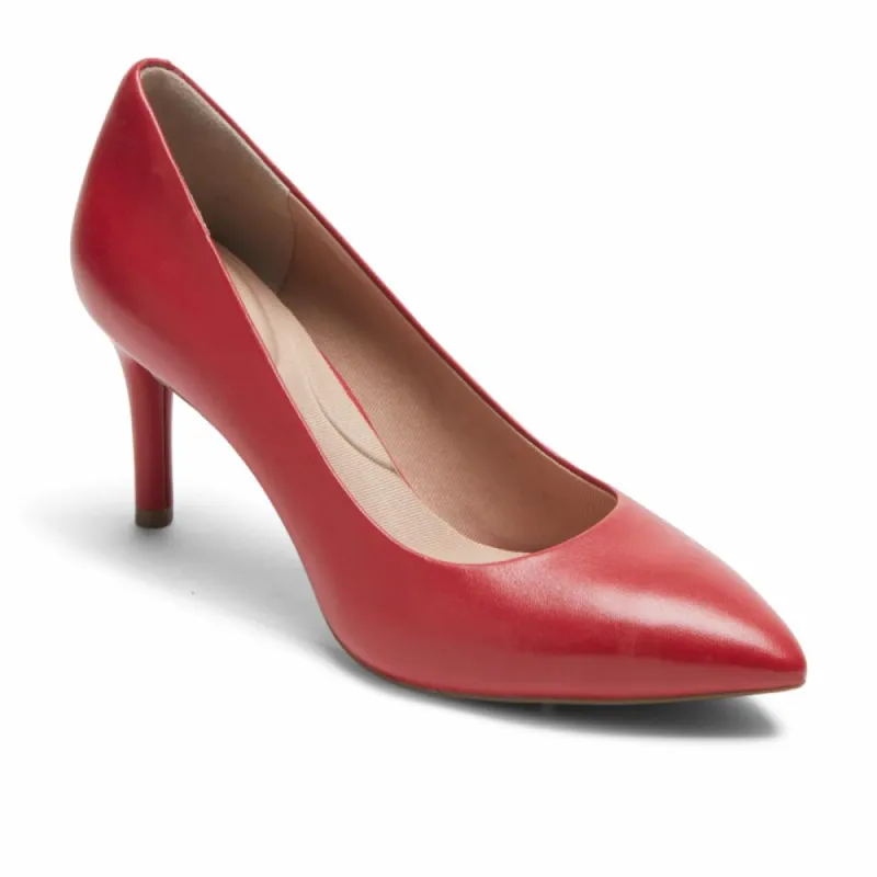 Rockport Women TOTAL MOTION 75mmPTH PLAIN PUMP SCARLET LTHR sold by Rockport