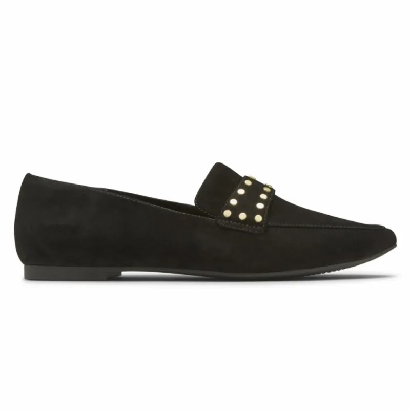 Rockport Women TOTAL MOTION LAYLANI STUD KEEP BLACK SUEDE STUDS sold by Rockport