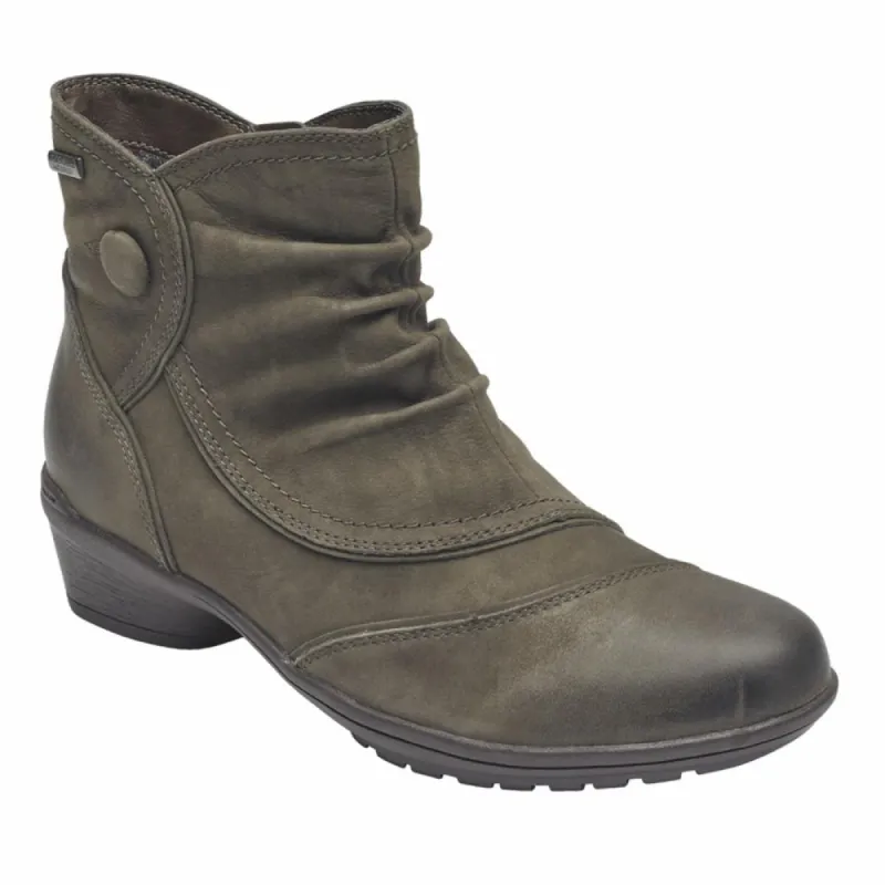Rockport Women RAVEN WATERPROOF BUTTON BT STONE/WP NUBUCK made by Rockport