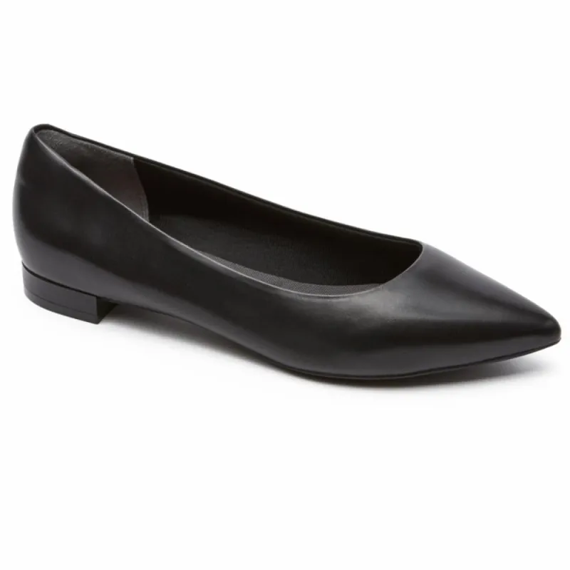 Rockport Women TOTAL MOTION ADELYN BALLET BLACK/BURN CALF sold by Rockport