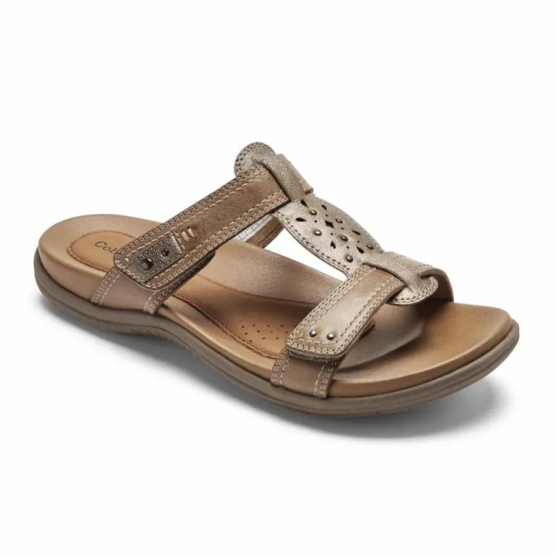 Cobb Hill RUBEY SLIDE TAUPE MULTI LTHR sold by Rockport