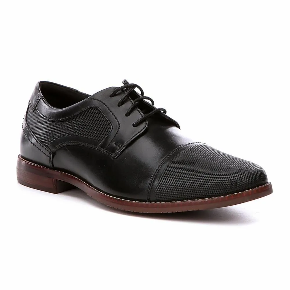 Rockport Men STYLE PURPOSE CAP BLUCHER BLACK/LEATHER sold by Rockport