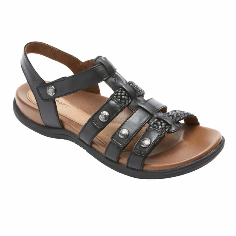Cobb Hill RUBEY TSTRAP BLACK/LEATHER sold by Rockport