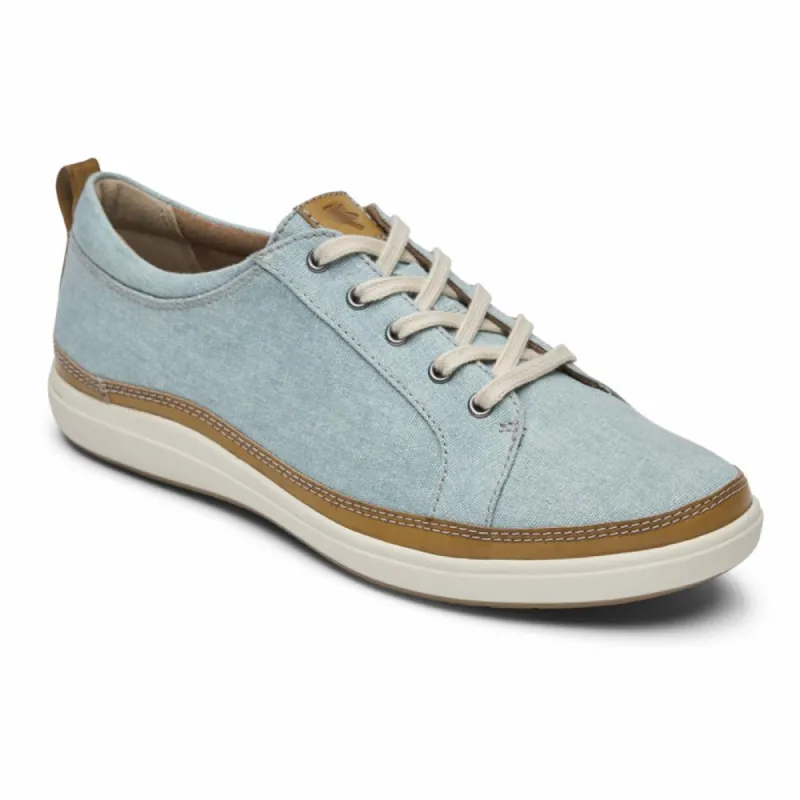 Cobb Hill BAILEE SNEAKER MINERAL BLUE CANVAS ECO WR sold by Rockport