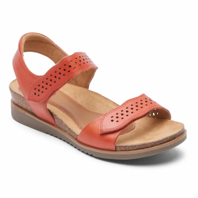 Cobb Hill MAY WAVE STRAPE RED OCHRE LTHR sold by Rockport