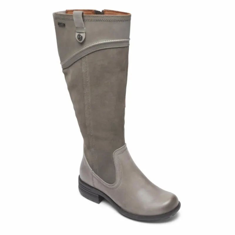 Cobb Hill BRUNSWICK TALL B GREY LTHR/SUEDE WP sold by Rockport