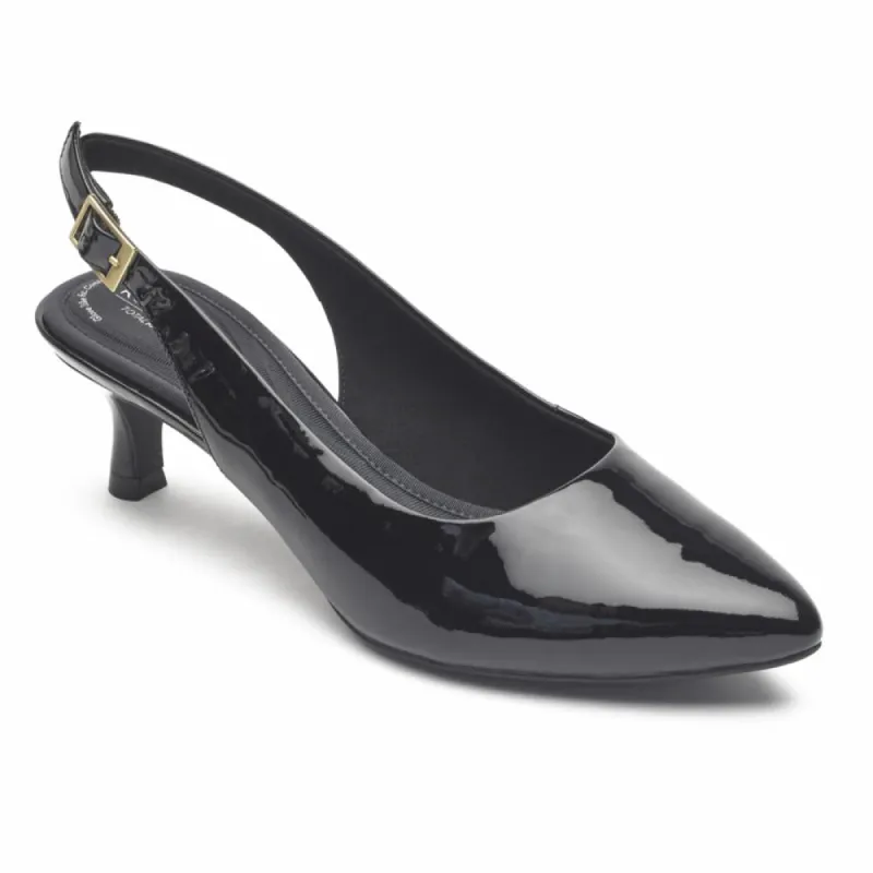Rockport Women TOTAL MOTION KAIYA SLING BLACK/PATENT sold by Rockport