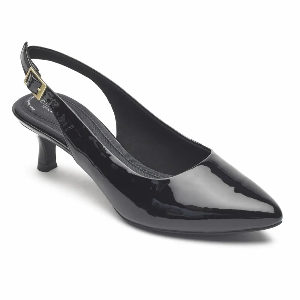 Rockport Women TOTAL MOTION KAIYA SLING BLACK/PATENT sold by Rockport
