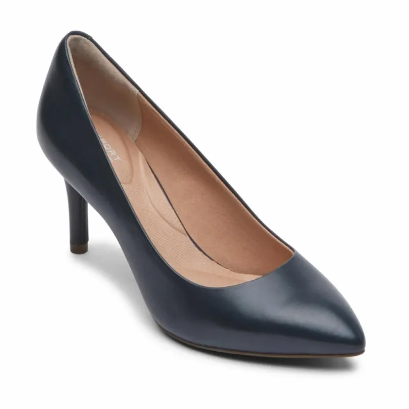 Rockport Women TOTAL MOTION 75mmPTH TOTAL MOTION 75mmPTH PLAIN PUMP NAVY LTHR sold by Rockport