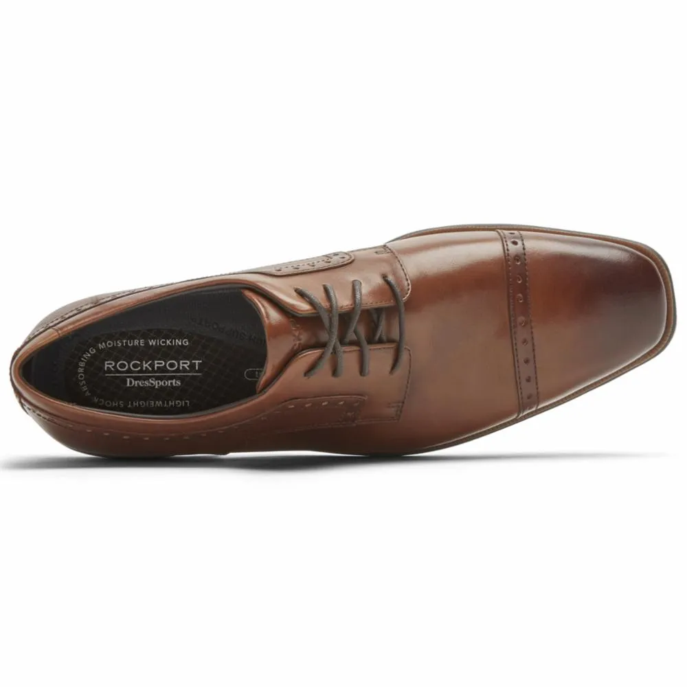 Rockport Men DRESSPORTS BUSINESS CAP TOE COGNAC/LEATHER sold by Rockport product image thumbnail 3