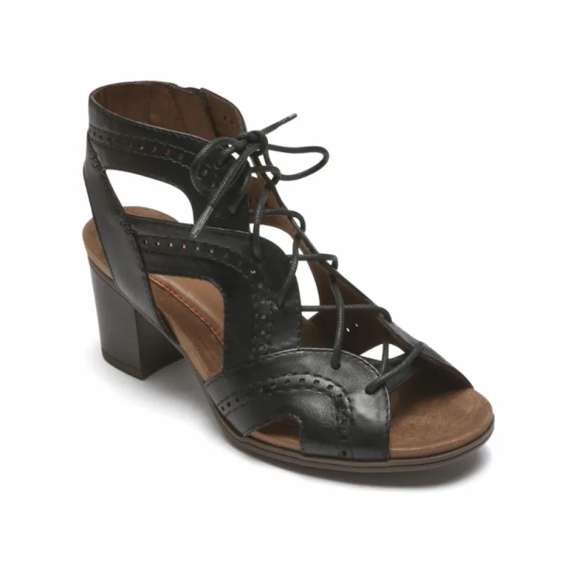 Cobb Hill HATTIE OPEN LACE BLACK/LEATHER sold by Rockport