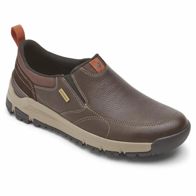 Dunham GLASTONBURY GSLIPON BROWN LEA/SDE sold by Rockport