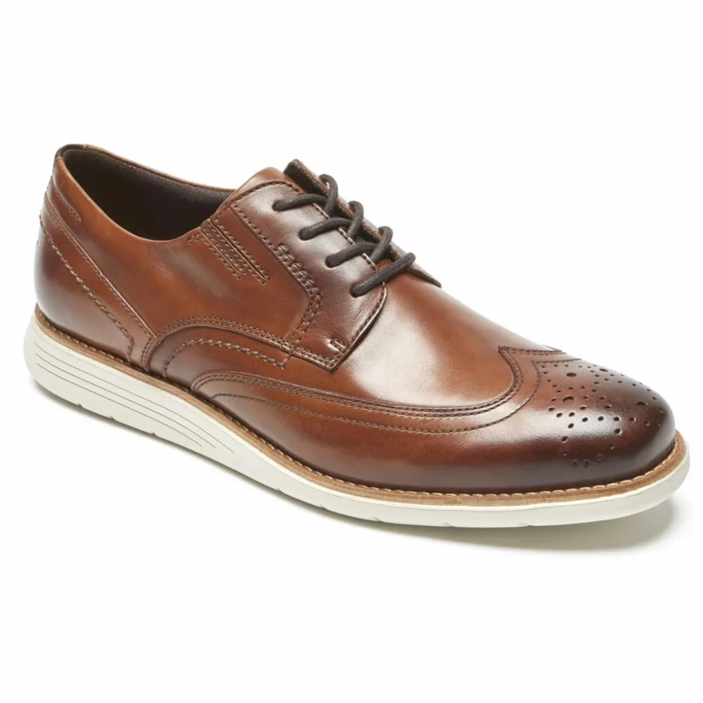 Rockport Men TOTAL MOTION SPORT DRESS WING TIP COGNAC/LEATHER sold by Rockport