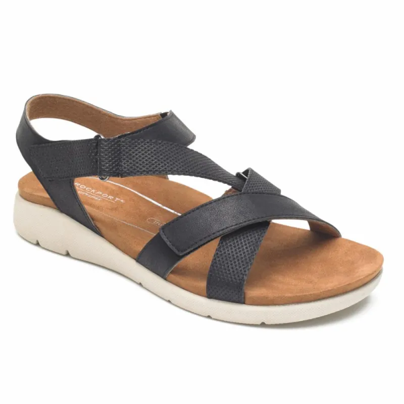 Rockport Women CL EILEEN X STRAP BLACK sold by Rockport