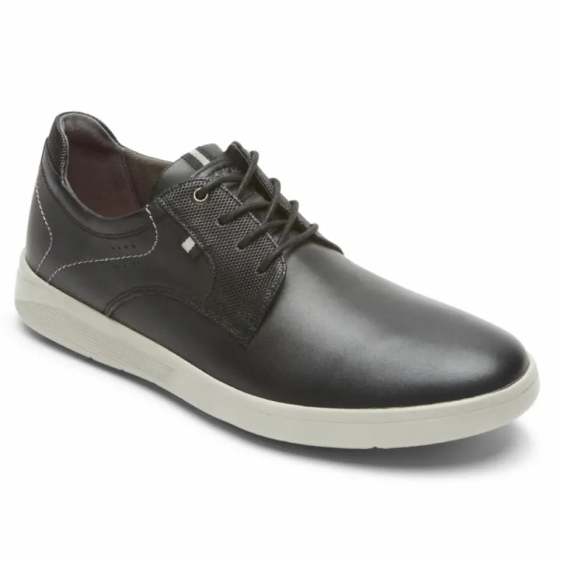 Rockport Men CALDWELL PLAINTOE OX BLACK/LEA sold by Rockport