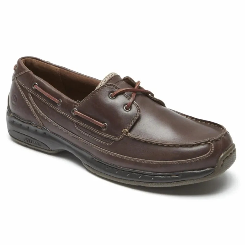 Dunham WATERFORD SHORELINE BOAT SHOE DARK BROWN sold by Rockport