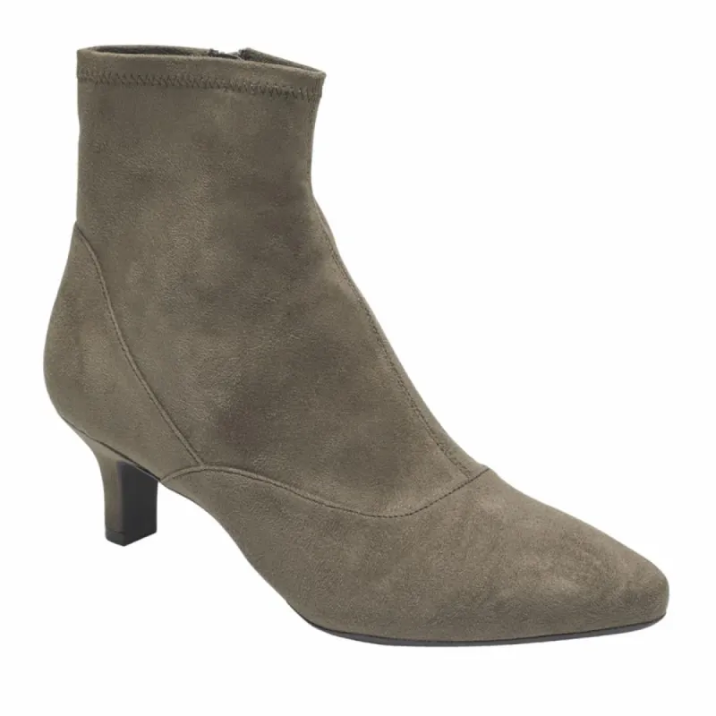 Rockport Women KIMLY STRETCH BOOTIE DK TAUPE/MICROSUEDE sold by Rockport