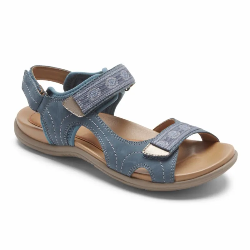 Cobb Hill RUBEY ADJUSTABLE STRAP MOROCCAN BLUE NUBUCK sold by Rockport