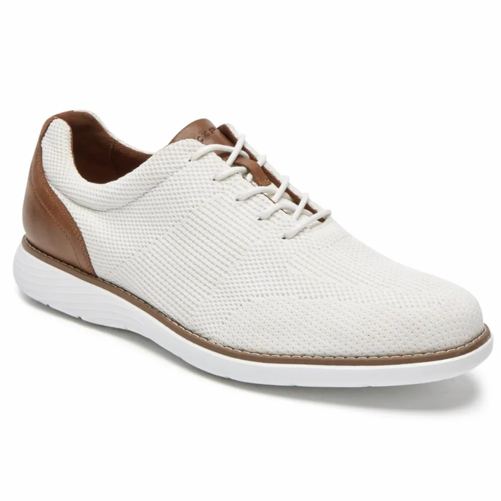 Rockport Men GARETT MESH LACEUP WHITE W/TAN sold by Rockport