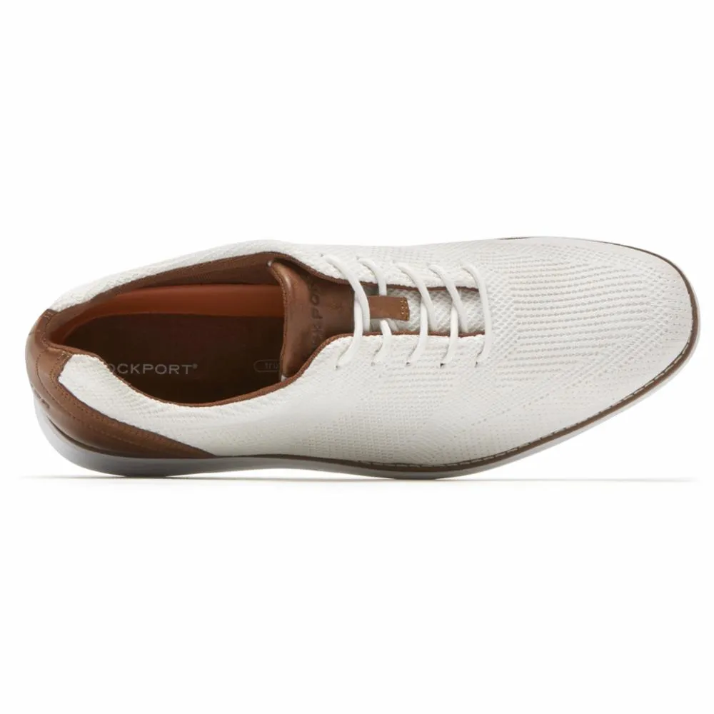 Rockport Men GARETT MESH LACEUP WHITE W/TAN sold by Rockport product image thumbnail 3