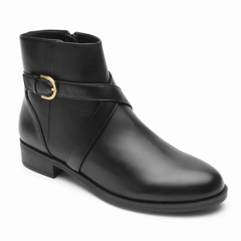 Rockport Women VICKY BELT BOOTIE BLACK LTHR sold by Rockport