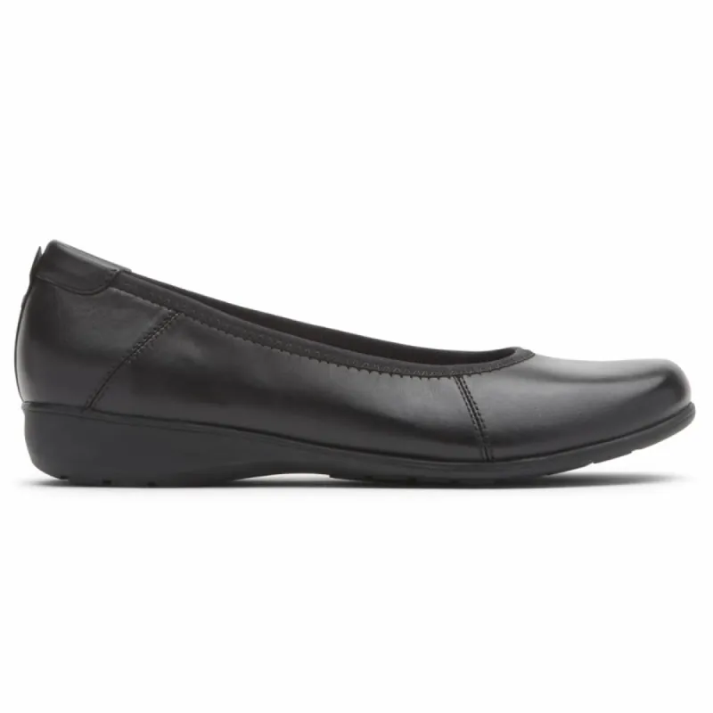 Aravon ABBEY BALLET BLACK SMOOTH sold by Rockport