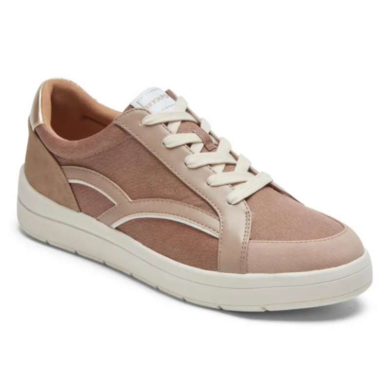 Rockport Women TRUFLEX NAVYA NAVYA RETRO SNEAK TAUPE TEXTILE/SYNTHETIC ECO sold by Rockport
