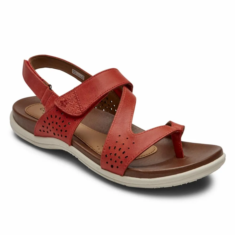 Cobb Hill RUBEY THONG SLING RED sold by Rockport